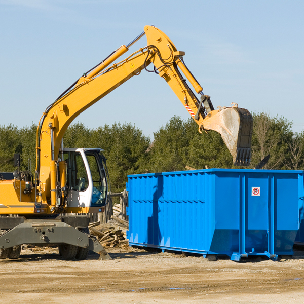 what happens if the residential dumpster is damaged or stolen during rental in Gore VA